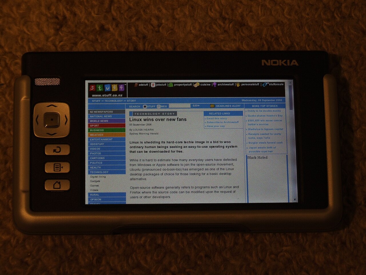 Nokia 770 Internet Tablet